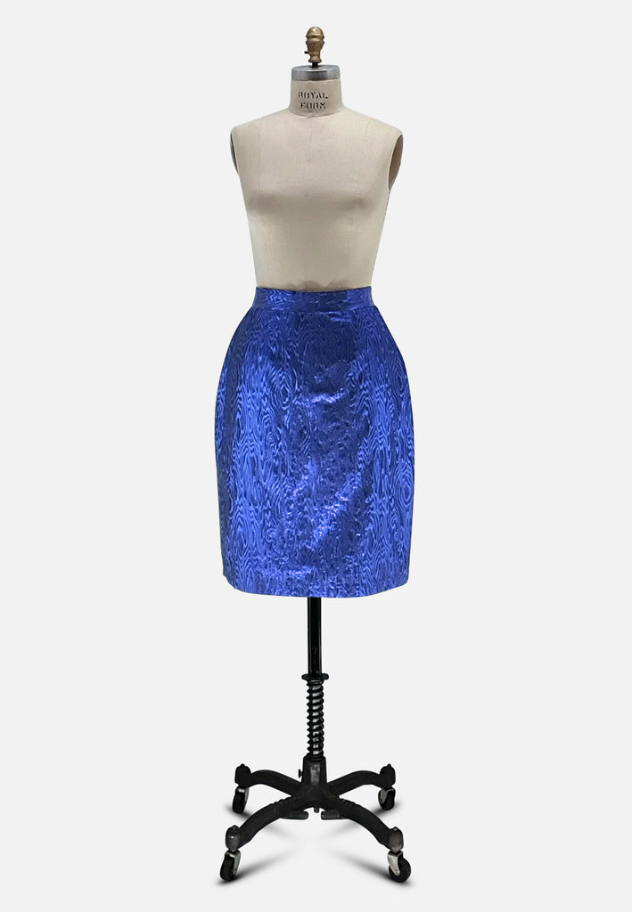 Vintage Clothing - Extra Blue Skirt - Painted Bird Vintage Boutique & The Aviary - Skirts