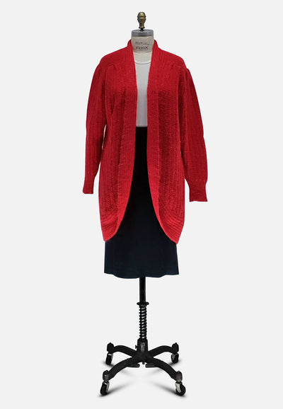 Vintage Clothing - In The Red Cardi - Painted Bird Vintage Boutique & The Aviary - Knit