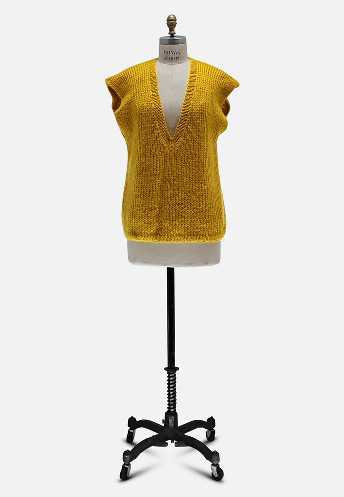 Vintage Clothing - Daffodil Yellow Knit - Painted Bird Vintage Boutique & The Aviary - Knit