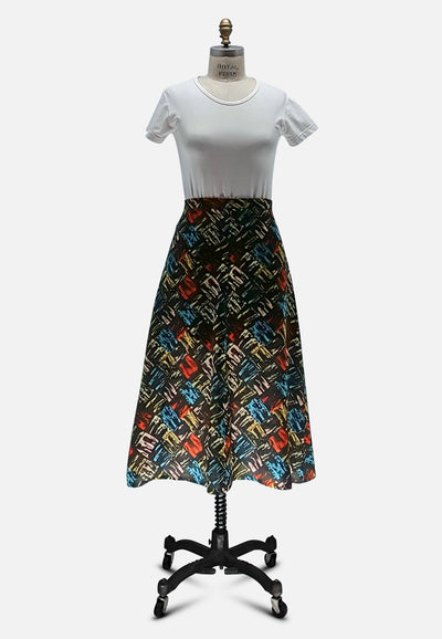 Vintage Clothing - Swipe for Red Skirt - Painted Bird Vintage Boutique & The Aviary - Skirts
