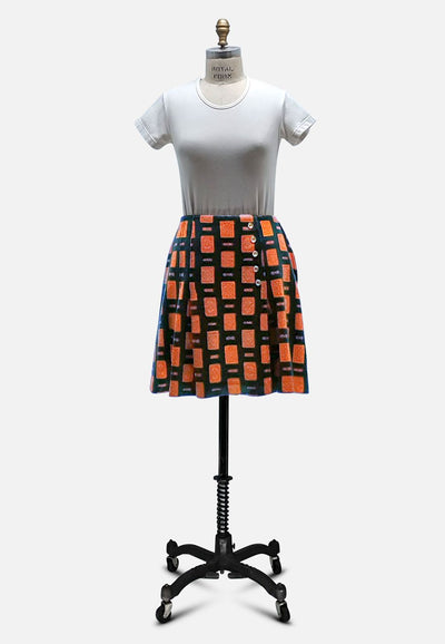 Vintage Clothing - Cheeky English Girl Skirt - Painted Bird Vintage Boutique & The Aviary - Skirts