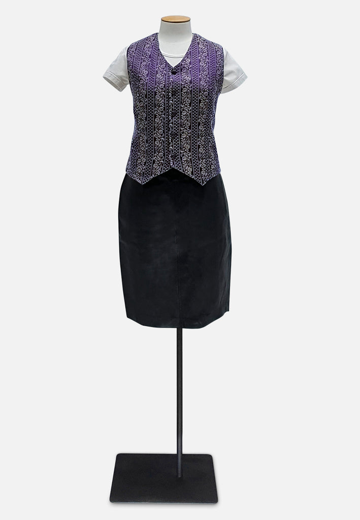 Vintage Clothing - Purple Vest - Painted Bird Vintage Boutique & The Aviary - Vest