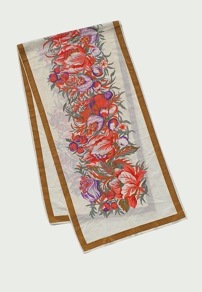 Vintage Clothing - Floral Indulgence Scarf - Painted Bird Vintage Boutique & The Aviary - Scarves