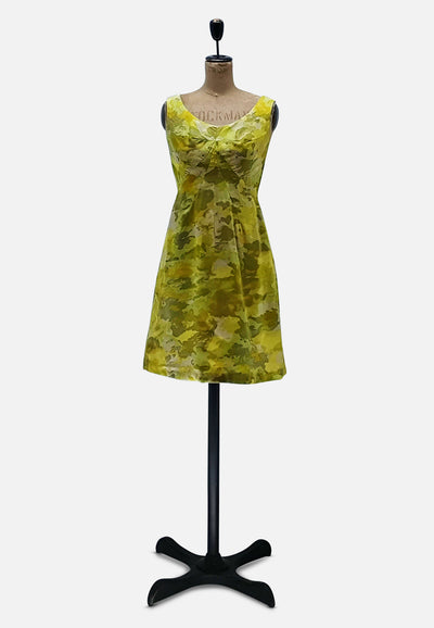 Vintage Clothing - Citrus Camo Dress - Painted Bird Vintage Boutique & The Aviary - Dresses