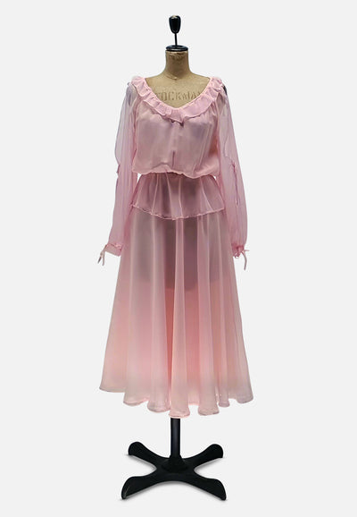 Vintage Clothing - Confection of Pink Dress - Painted Bird Vintage Boutique & The Aviary - Dresses