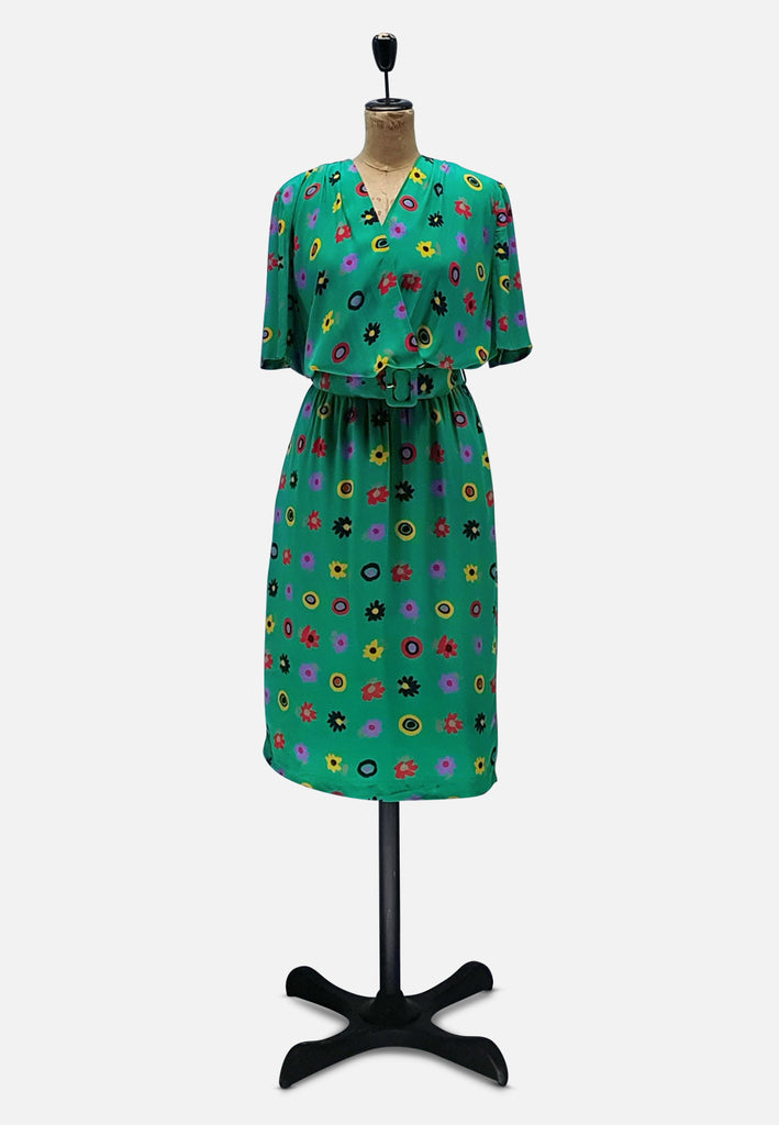 Vintage Clothing - Emerald Betty Dress - Painted Bird Vintage Boutique & The Aviary - Dresses