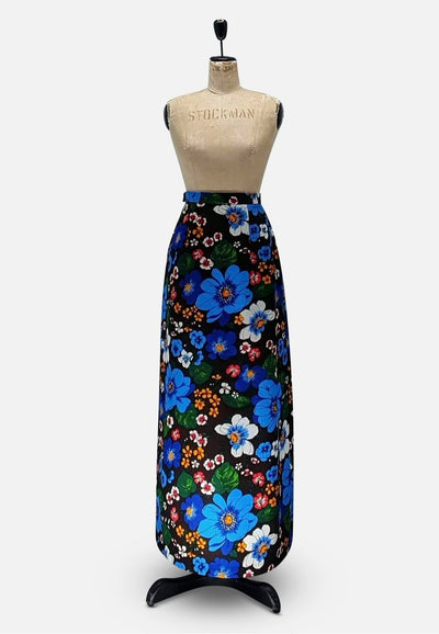 Vintage Clothing - Epic French Floral Maxi - Painted Bird Vintage Boutique & The Aviary