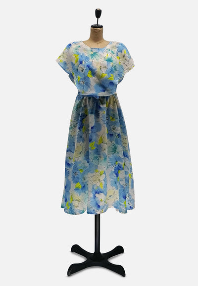 Vintage Clothing - Fresh Baby Blue - Painted Bird Vintage Boutique & The Aviary - Dresses