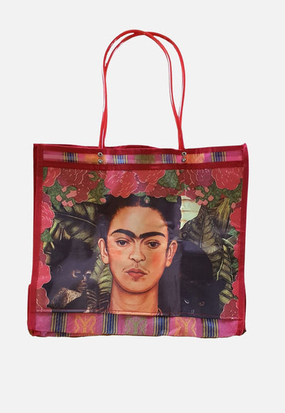 Vintage Clothing - Frida Self Portrait Tote Bag - Painted Bird Vintage Boutique & The Aviary - Handbag