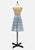Vintage Clothing - Light Blue Tartan Skirt - Painted Bird Vintage Boutique & The Aviary - Skirts