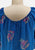 Vintage Clothing - Blue Floral Silk Blouse - Painted Bird Vintage Boutique & The Aviary - Blouse