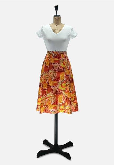 Vintage Clothing - Pattern A La Francais Skirt - Painted Bird Vintage Boutique & The Aviary - Skirts