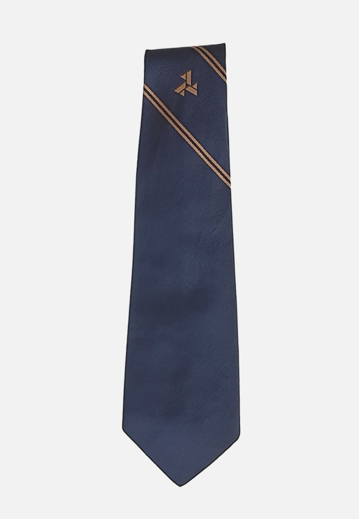 Vintage Clothing - Blue and Gold Tie - Painted Bird Vintage Boutique & The Aviary - Tie