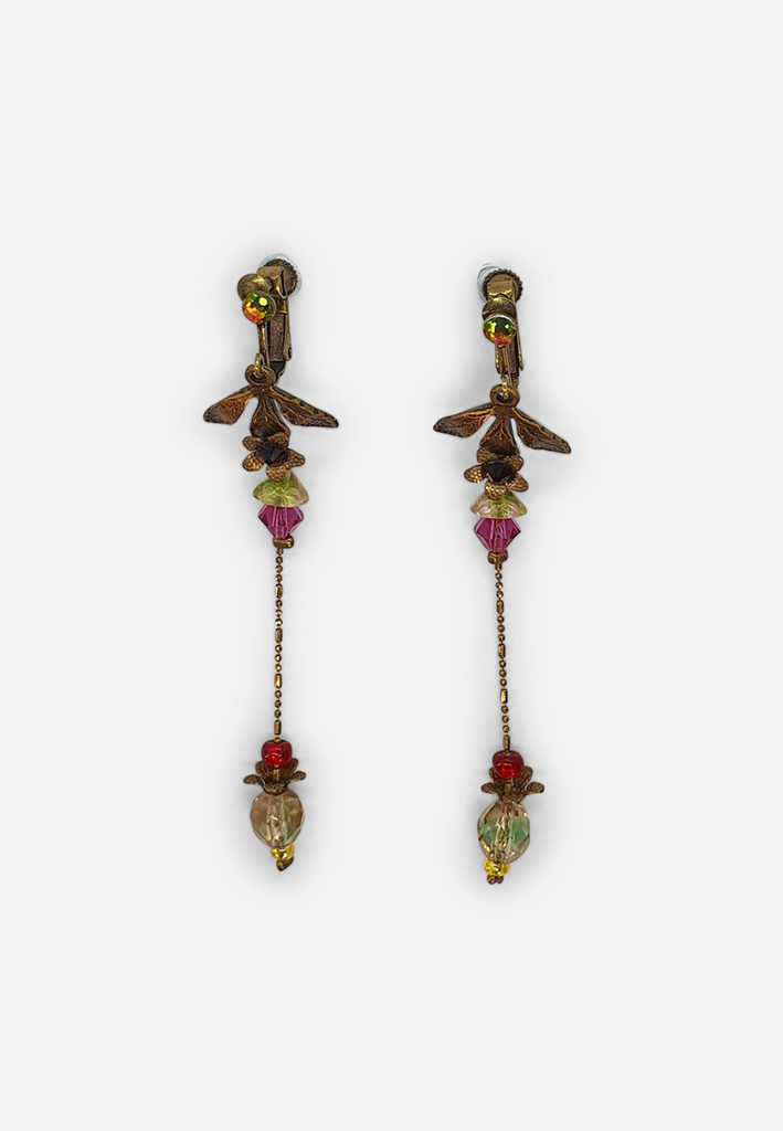 Vintage Clothing - Michal Negrin - Israeli Designer Earring - Painted Bird Vintage Boutique & The Aviary - Earrings