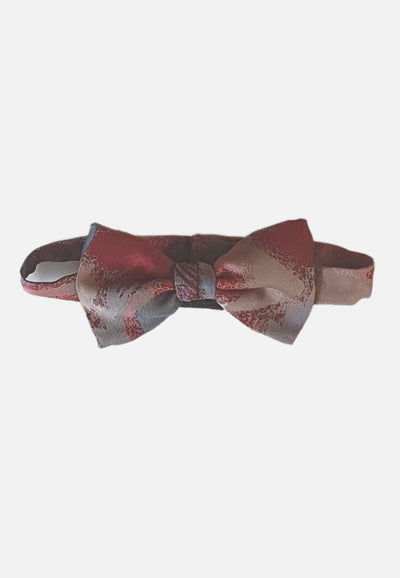 Vintage Clothing - Pink and Grey Bow Tie - Painted Bird Vintage Boutique & The Aviary - Tie