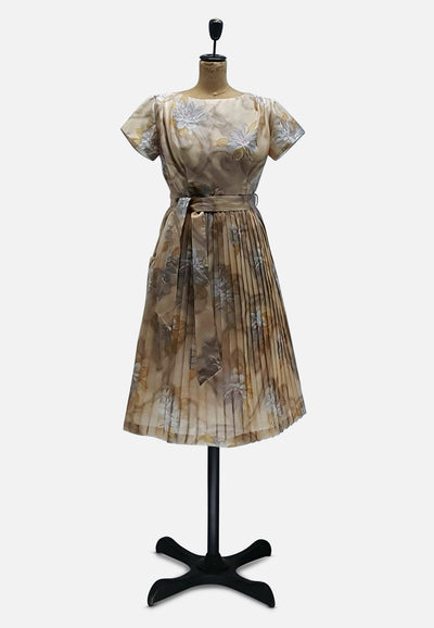 Vintage Clothing - Pleated Beauty - Painted Bird Vintage Boutique & The Aviary - Dresses