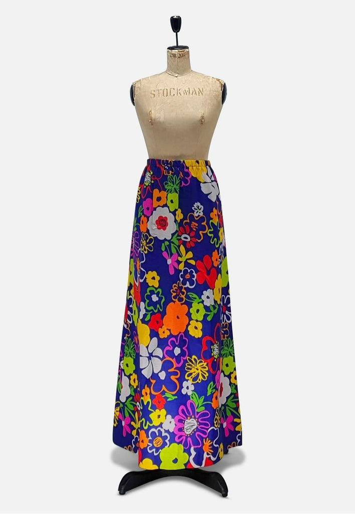 Vintage Clothing - Point of View Maxi Skirt - Painted Bird Vintage Boutique & The Aviary - Skirts