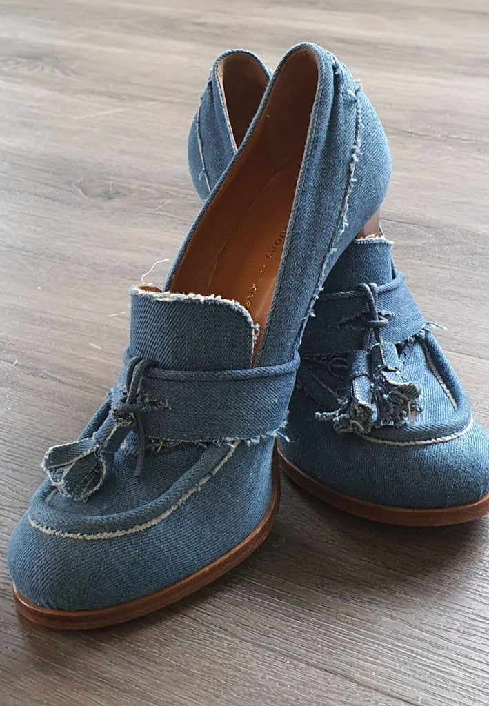 Vintage Clothing - Dreamy Denim Shoe - Painted Bird Vintage Boutique & The Aviary - Shoes