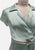 Vintage Clothing - Sexy Green Statement - RETRO - Painted Bird Vintage Boutique & The Aviary - Blouse