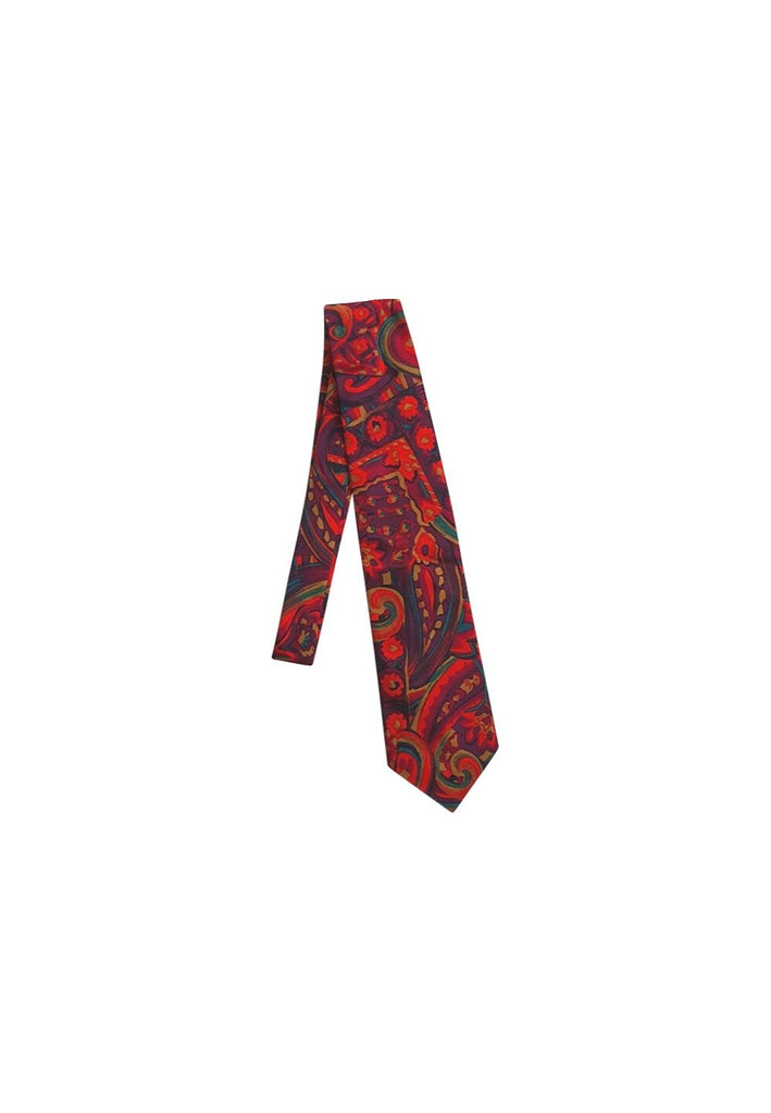 Vintage Clothing - Slinky Red Tie - STYLISTS PRIVATE COLLECTION - Painted Bird Vintage Boutique & The Aviary - Tie