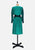 Vintage Clothing - Emerald and Aubergine Silk Dress - Painted Bird Vintage Boutique & The Aviary - Dresses