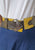 Vintage Clothing - Yellow Khaki Kool Belt - Painted Bird Vintage Boutique & The Aviary - Belt