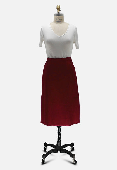 Vintage Clothing - Suede Statement Skirt - Painted Bird Vintage Boutique & The Aviary - Skirts